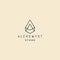 Alchemist simple and modern stone Initial AM logo design inspiration with line art style