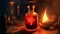 Alchemists potion bottle.Generative AI