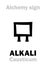 Alchemy: ALKALI / CAUSTIC (Causticum)