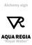 Alchemy: AQUA REGIA (Royal Water)