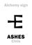 Alchemy: ASHES (Cinis, cineres)