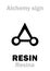 Alchemy: RESIN (Resina) / GUM (Gummi) / ROSIN (Colophonia) / TURPENTINE (Aqua Ragia)