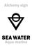 Alchemy: SEA WATER (Aqua marina)