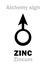 Alchemy: ZINC (Zincum)