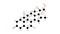 alclometasone molecule, structural chemical formula, ball-and-stick model, isolated image synthetic corticosteroid