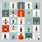 Alcohol advent calendar. Calendar with different types of alcohol for every day