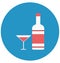 Alcohol, alcoholic drink Isolated Color Vector Icon that can be easily modified or edit.