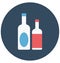 Alcohol, alcoholic drink Isolated Color Vector Icon that can be easily modified or edit.