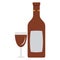 Alcohol, beer bottle Color Vector Icon which can easily modify or edit
