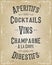 Alcohol And Beverage Poster Menu