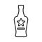 Alcohol, bottle, cava icon. Line, outline design