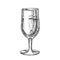 Alcohol Champagne Elegant Glass Vintage Vector