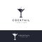 Alcohol cocktail logo, nightclub drinks.Logos for nightclubs, bars and more.In vector illustration concept style