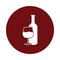 alcohol consumption icon in glyph badge style. One of bad habbits collection icon can be used for UI/UX