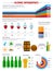 Alcohol drinks infographic elements design