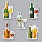 Alcohol drinks stickers