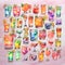 Alcohol drinks stickers assorted collection, generative ai