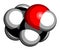 Alcohol ethanol, ethyl alcohol molecule, chemical structure. 3D rendering. Atoms are represented as spheres with conventional.