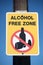 Alcohol Free Zone Sign