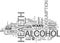 Alcohol Health Benefit Or Health Risk Word Cloud