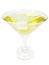 Alcohol liqueur cocktail with lemon