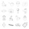 Alcohol, profession, medicine and other web icon in outline style.sport, hunting, cosmetics icons in set collection.