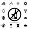 alcohol prohibition icon. Religion icons universal set for web and mobile