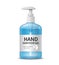 Alcohol sanitizer gel bottle, hand wash design isolated on white