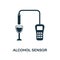 Alcohol Sensor icon. Monochrome style design from sensors icon collection. UI and UX. Pixel perfect alcohol sensor icon. For web d