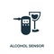 Alcohol Sensor icon. Simple element from sensors icons collection. Creative Alcohol Sensor icon ui, ux, apps, software and