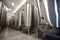 alcohol tank production drink factory container aluminum industry steel stainless. Generative AI.