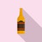 Alcohol teen problems icon, flat style