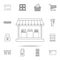 alcoholic beverage store icon. Detailed set of shops and hypermarket icons. Premium quality graphic design. One of the collection