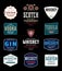 Alcoholic drinks labels