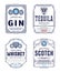 Alcoholic drinks labels