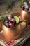 Alcoholic Festive Moscow Mules