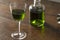 Alcoholic Green Absinth Apertif