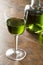 Alcoholic Green Absinth Apertif