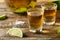 Alcoholic Reposado Tequila Shots