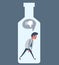 Alcoholism. Conceptual illustration for alcoholism.