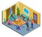 Alcoholism Isometric Composition