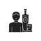 Alcoholism line color icon. Sign for web page, mobile app