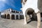 Alconetar medieval cobbled square, Extremadura, Spain