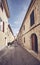 Alcudia old town empty street, Mallorca, Spain