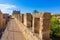 Alcudia Old Town fortress wall in Majorca Mallorca