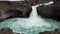 The Aldeyjarfoss Waterfall in North Iceland.