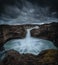 Aldeyjarfoss waterfall in Northeast Iceland