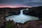 Aldeyjarfoss waterfalls is situated in the north of Iceland.