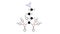 alendronic acid molecule, structural chemical formula, ball-and-stick model, isolated image bone resorption inhibitors