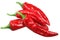 Aleppo or halaby pepper, whole pods, top